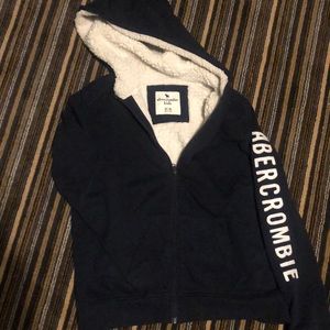 Abercrombie fleece zip sweatshirt
